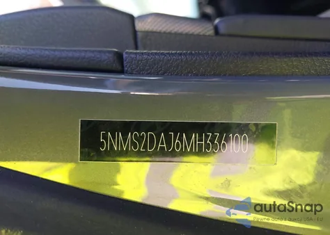 2021 Hyundai Santa Fe Sel из США, поврежденный, VIN 5NMS2DAJ6MH336100